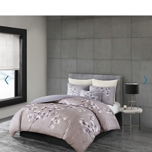 Natori Other - NWT N Natori King/California King Duvet Cover Set Indigo Sakura Blossom